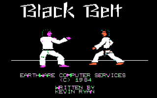 Black Belt Title Screen